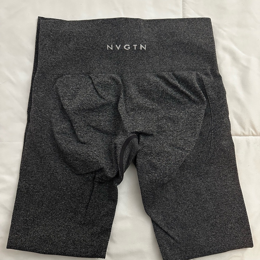 NVGTN Dark Heather Black High-Rise Leggings - Picture 3 of 3